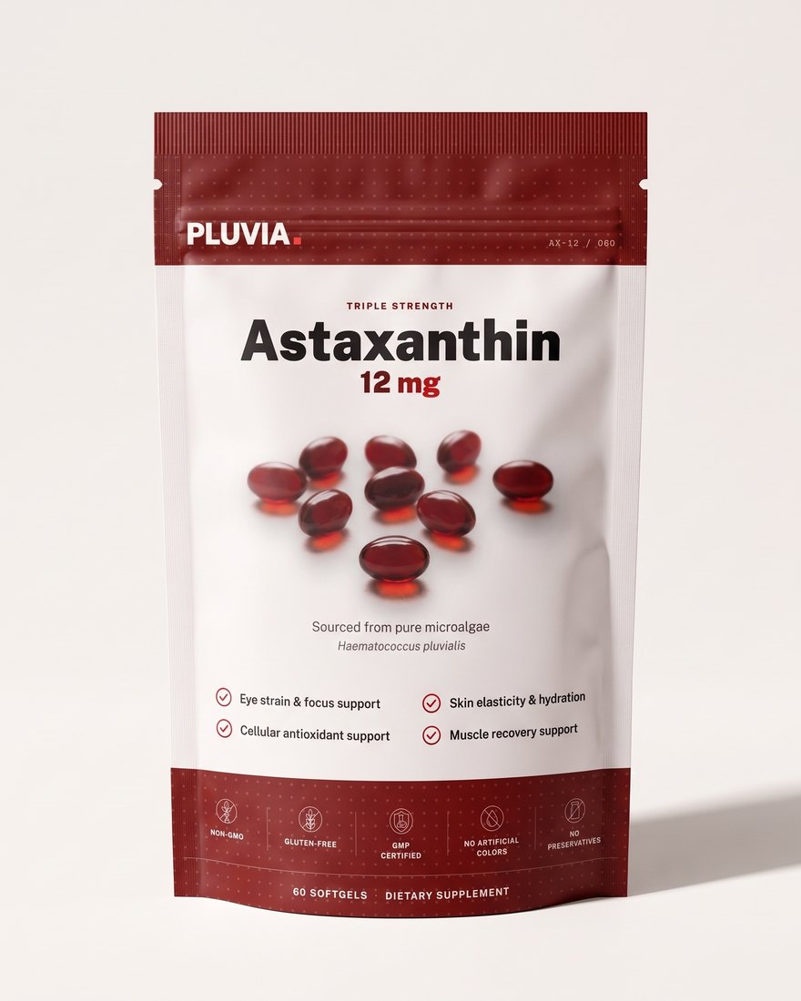 The Pluvia Astaxanthin 12 mg pouch