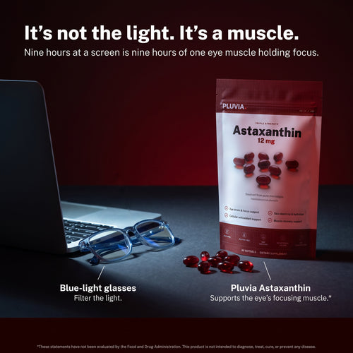 Pluvia Astaxanthin 12 mg Softgels